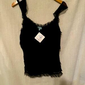 Elegant Black Sleeveless Blouse